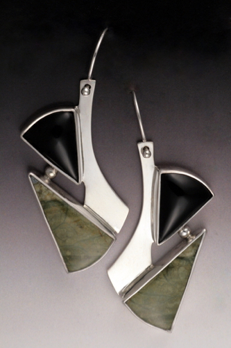 MB-E428 Earrings, West Coast Swing $690 at Hunter Wolff Gallery